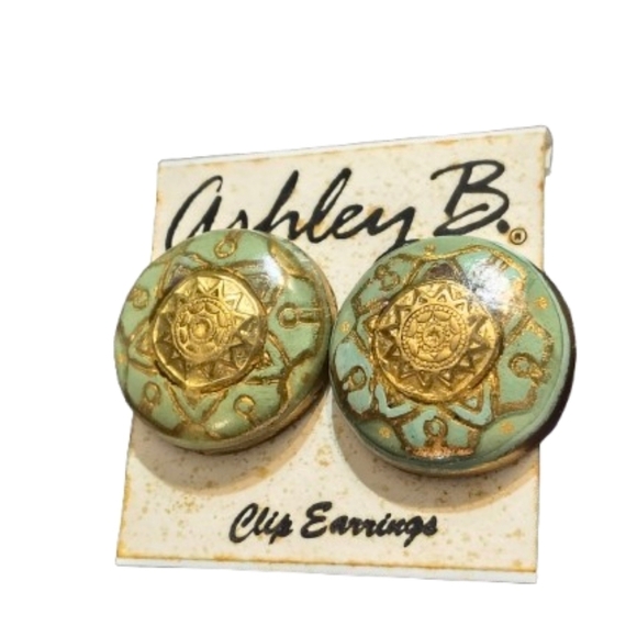 Vintage Boho Clip On Earrings - Picture 1 of 4